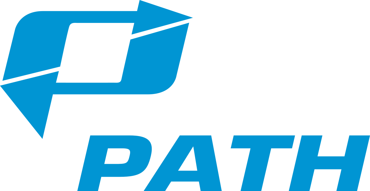 Blue and Green Train Logo - PATH (rail system)