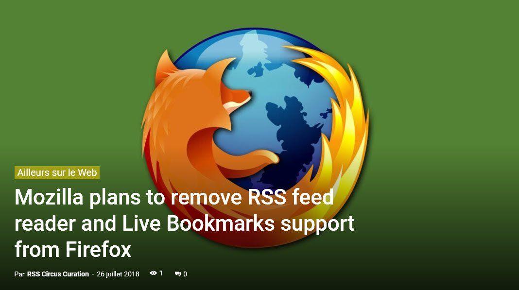 Bookmarks RSS Logo - RSS Circus - [#RSS] Mozilla plans to remove RSS feed