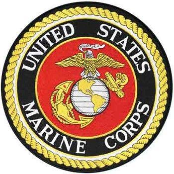 United States Marines Logo - Large Circle United States Marine Corps Emblem Patch