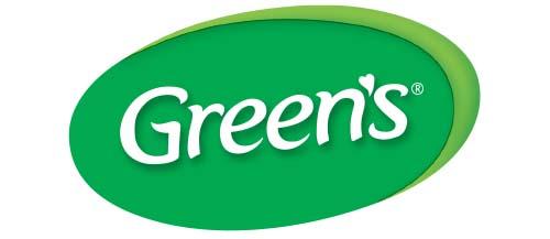 Green Oval Logo - Exportors of Green's famous baking range of cakes pancakes & gravy