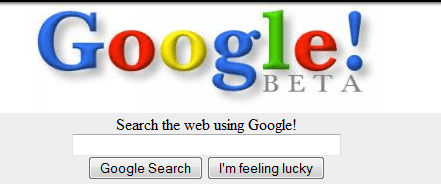 Google's First Logo - First google Logos