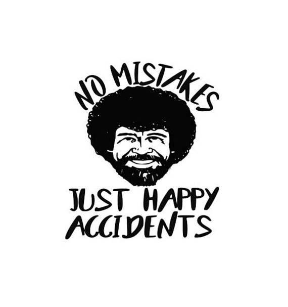 Bob Ross Logo - Instant Pot Vinyl Decal Bob Ross No Mistakes Just Happy Accidents