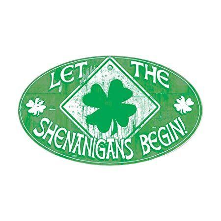 Green Oval Logo - CafePress - Shenanigans Begin Green - Oval Bumper Sticker Car Decal ...