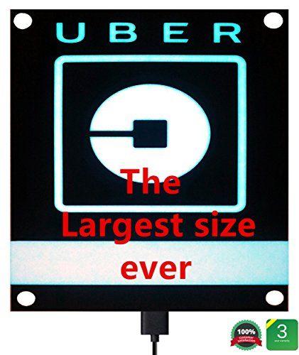 Uber Light Logo - DTXDTech UBER Sign Glow LED Light Logo Decal Stickers with Bigger ...
