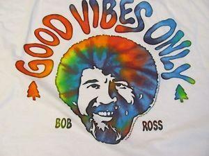 Bob Ross Logo - NWT Bob Ross Good Vibes Only Official Logo T Shirt XL, L, M, S