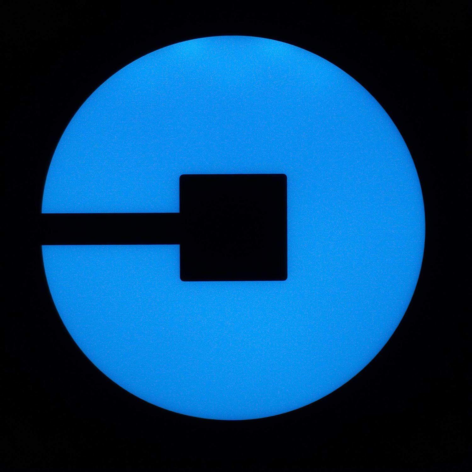 Uber Light Logo - Amazon.com: Uber Sign Bright Blue LED Lights Car | Wireless ...