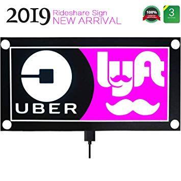 New Printable Uber Lyft Mustache Logo - Amazon.com: DTXDTech UBER Sign Glow LED Light Logo Decal Stickers ...