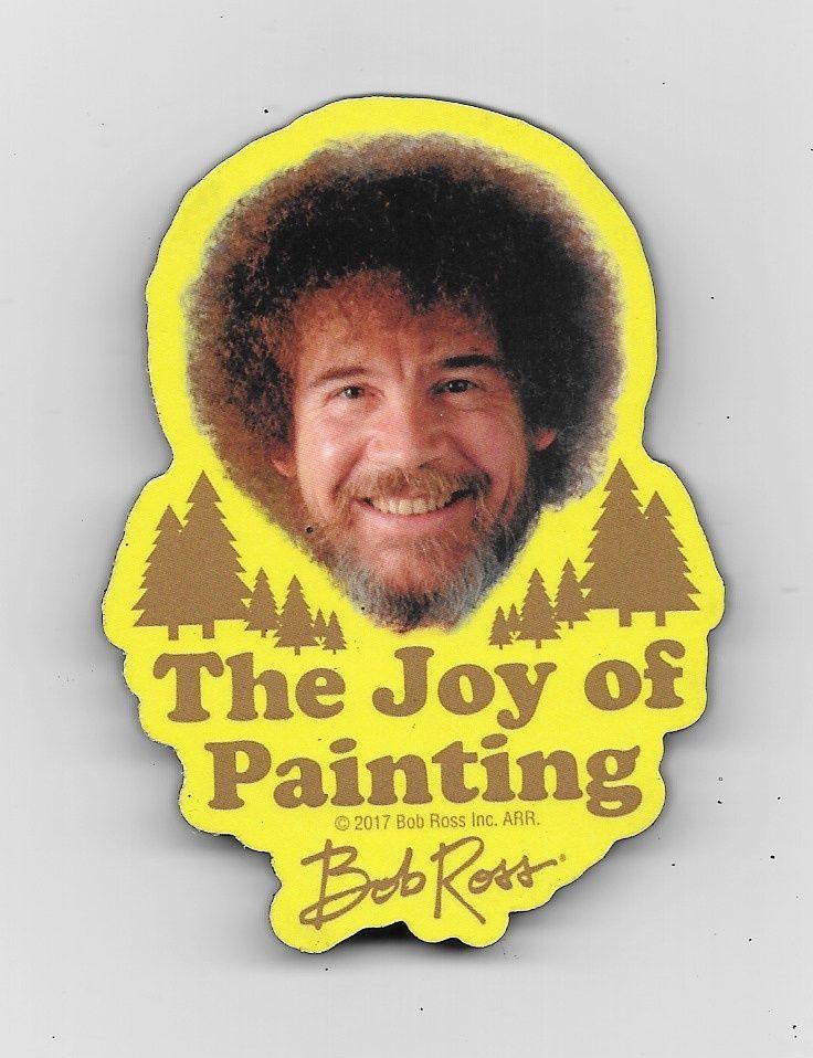 Bob Ross Logo - Bob Ross The Joy of Painting TV Series Logo Chunky Die-Cut Magnet ...