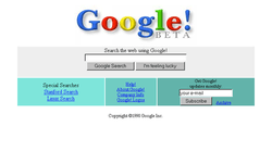 Original Google Homepage Logo - Google