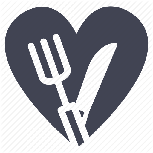 Heart Food and Drink Logo - Cook, diet, food, heart, love, valentine icon