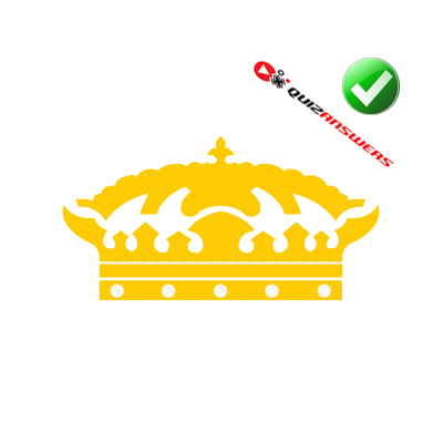 Yellow and White Crown Logo - Yellow Crown Logo - Logo Vector Online 2019