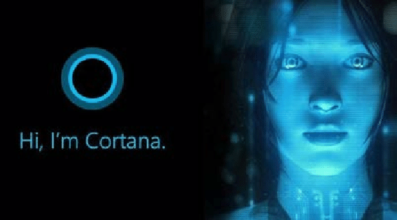 Microsoft Cortana Logo - The logo for Microsoft's Cortana alongside her fictional namesake