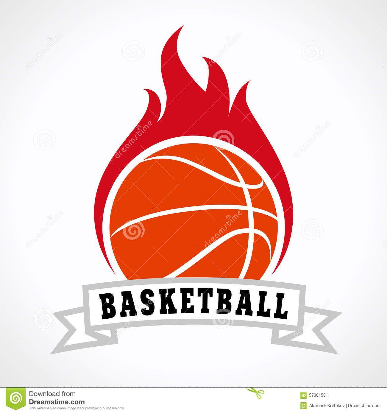 Flaming W Logo - Basketball flame Logos