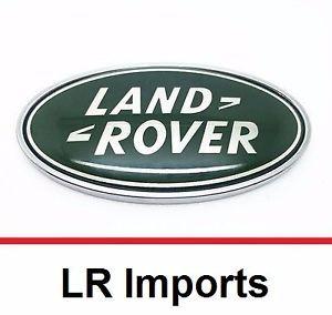 What Has a Green Oval Logo - Land Rover Rear Tailgate Emblem Badge Green and Silver Oval Logo | eBay
