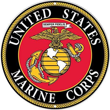 Military Marines Logo - USMC Military Logo Aluminum Sign - Marines Service Branch Home Wall ...