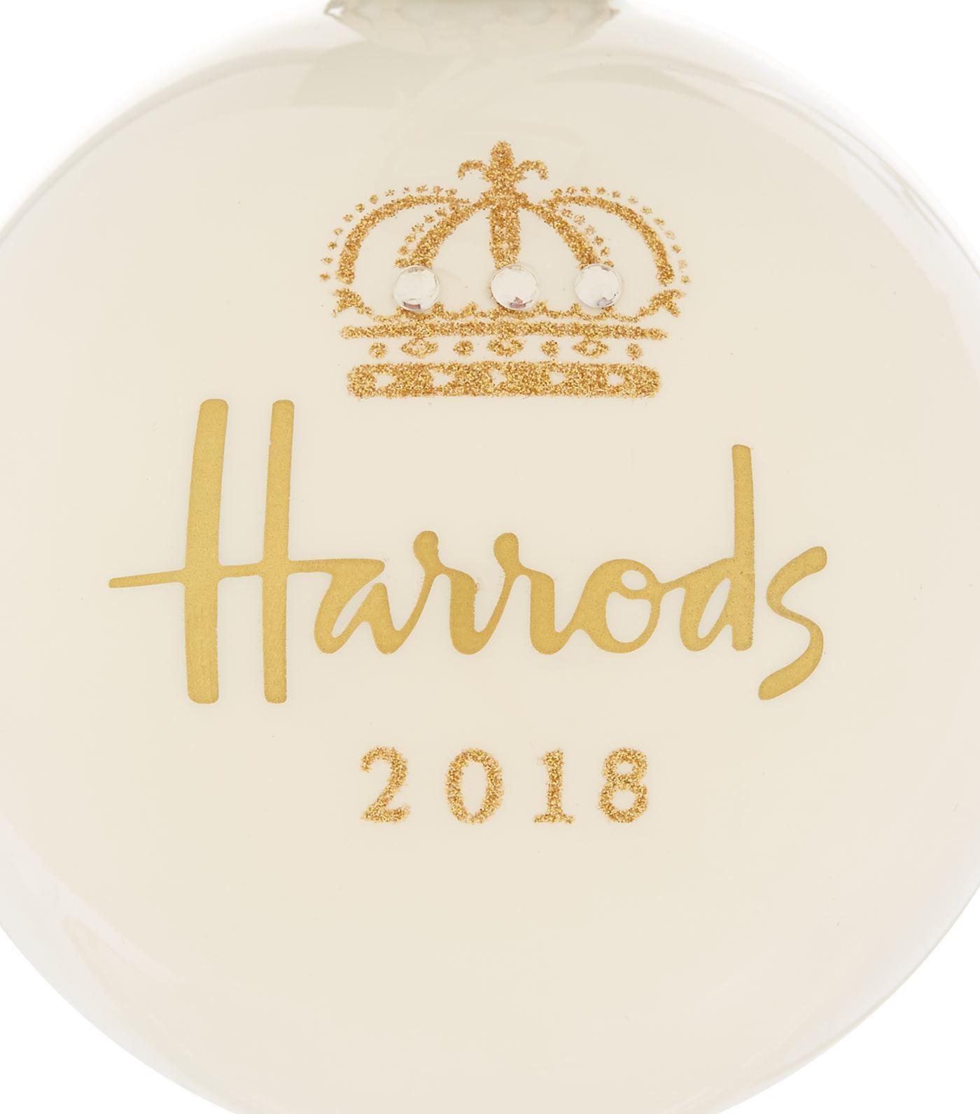 Yellow and White Crown Logo - Crown Logo Christmas Bauble 2018