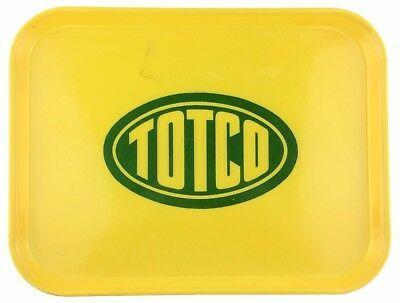 Green Oval Logo - VTG CAMTRAY BRIGHT Yellow Fiberglass Cafeteria Tray TOTCO Green Oval ...