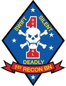 Military Marines Logo - 1st Reconnaissance Battalion