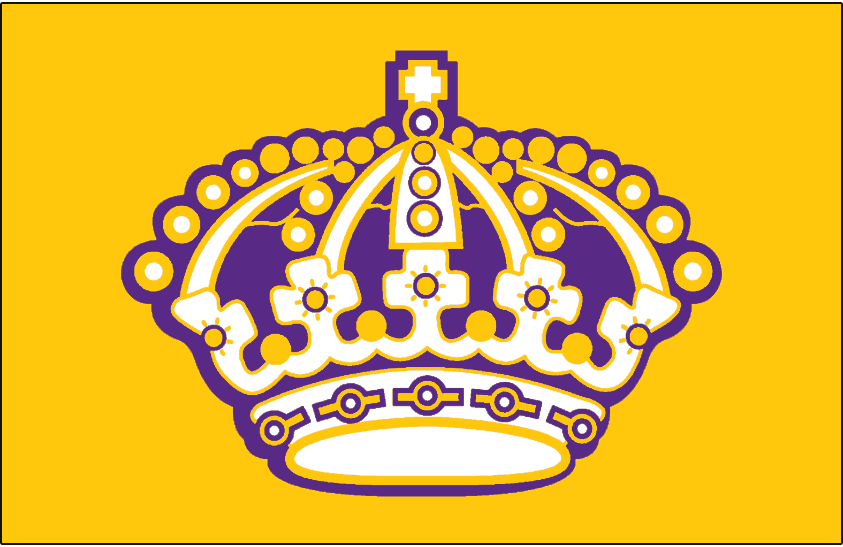 Yellow and White Crown Logo - Los Angeles Kings Jersey Logo Hockey League (NHL)