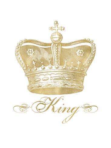 Yellow and White Crown Logo - Crown King Golden White Prints by Amy Brinkman at AllPosters.com