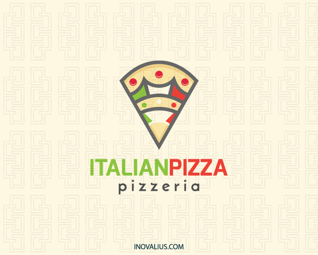 Black White Red Shape Logo - Italian Pizza Logo | logo | Logos, Logo design, Pizza logo