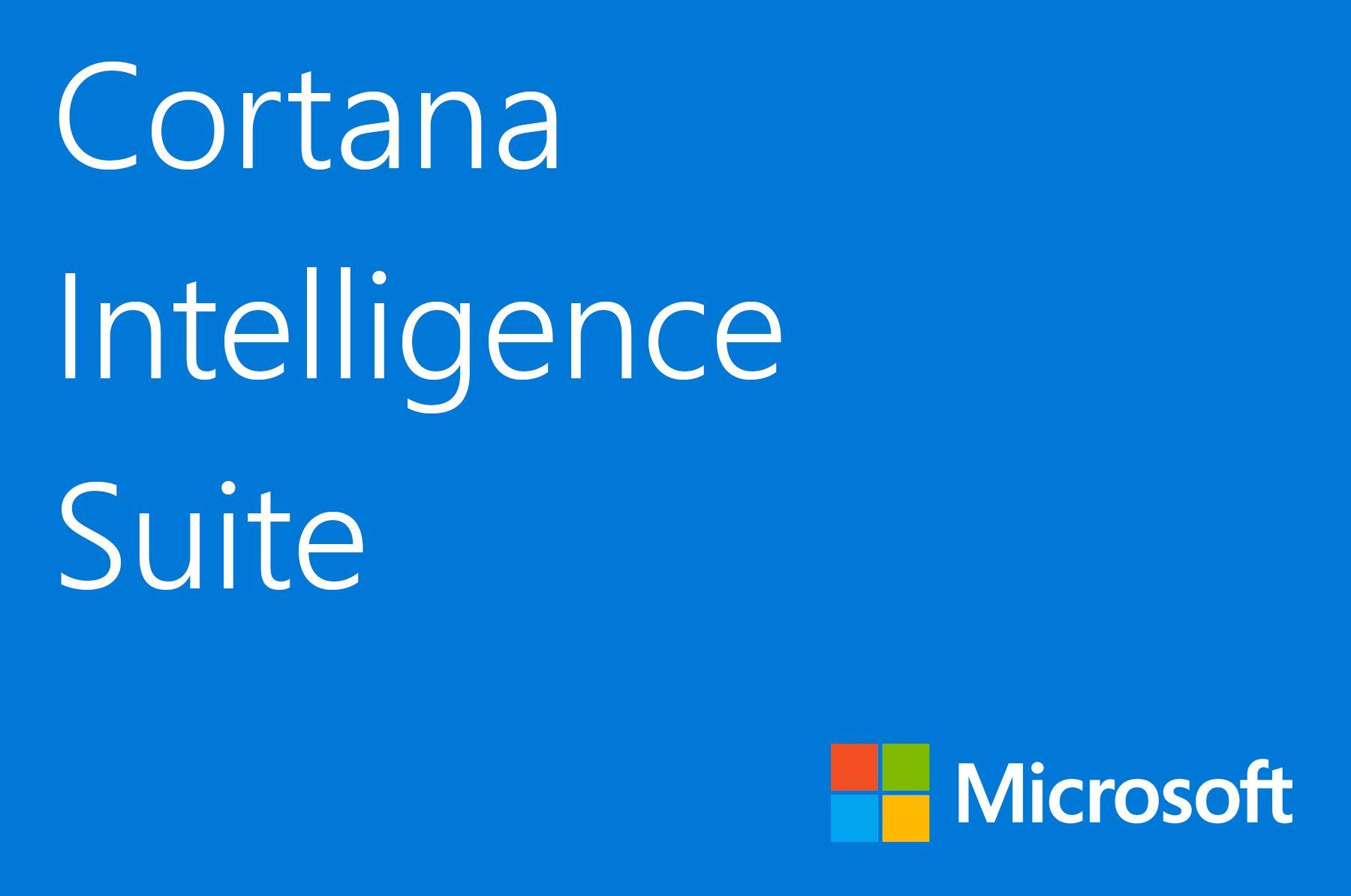 Microsoft Cortana Logo - Cortana Intelligence Suite: Building your business around
