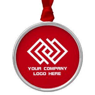Red R Company Logo - Your Company Logo Ornaments & Keepsake Ornaments