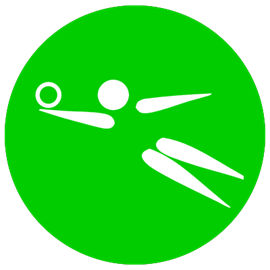 Green Oval Logo - Volleyball (Womens)