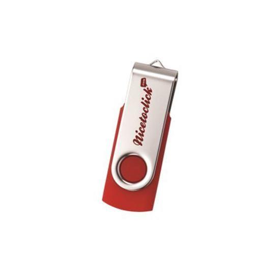 Red R Company Logo - K & R Red Rotating USB - 4GB