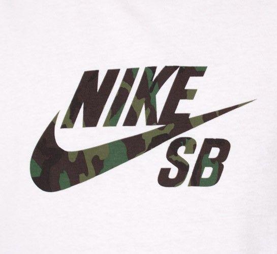 Nike SB Camo Logo - Nike SB Icon Camo Fill T-Shirt (White) - Consortium.