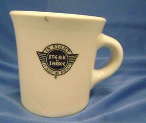 Steak En Shake Logo - Coffee mug tea cup Steak & Shake logo diner In Sight restaurant art