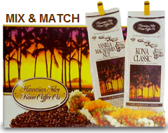 Hawaii Coffee Brand Logo - HAWAIIAN ISLES Coffee Kona Classic|Sunrise|Vanilla Chocolate Macadamia