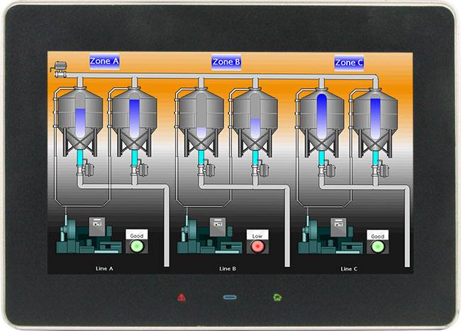 Red Lion HMI Logo - Red Lion G07S0000 7 Graphite HMI operator interface outdoor