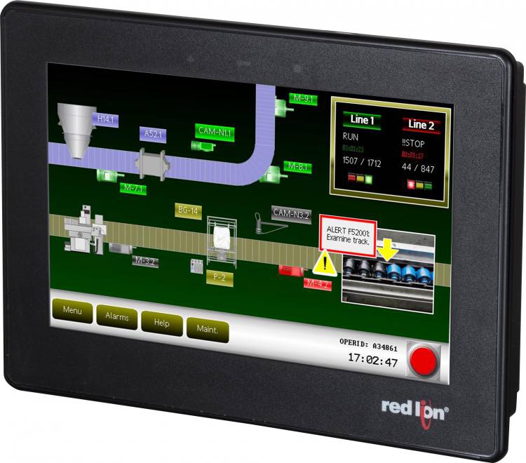 Red Lion HMI Logo - Red Lion CR10000700000210 HMI, 7 wide screen. Seltec Online Store