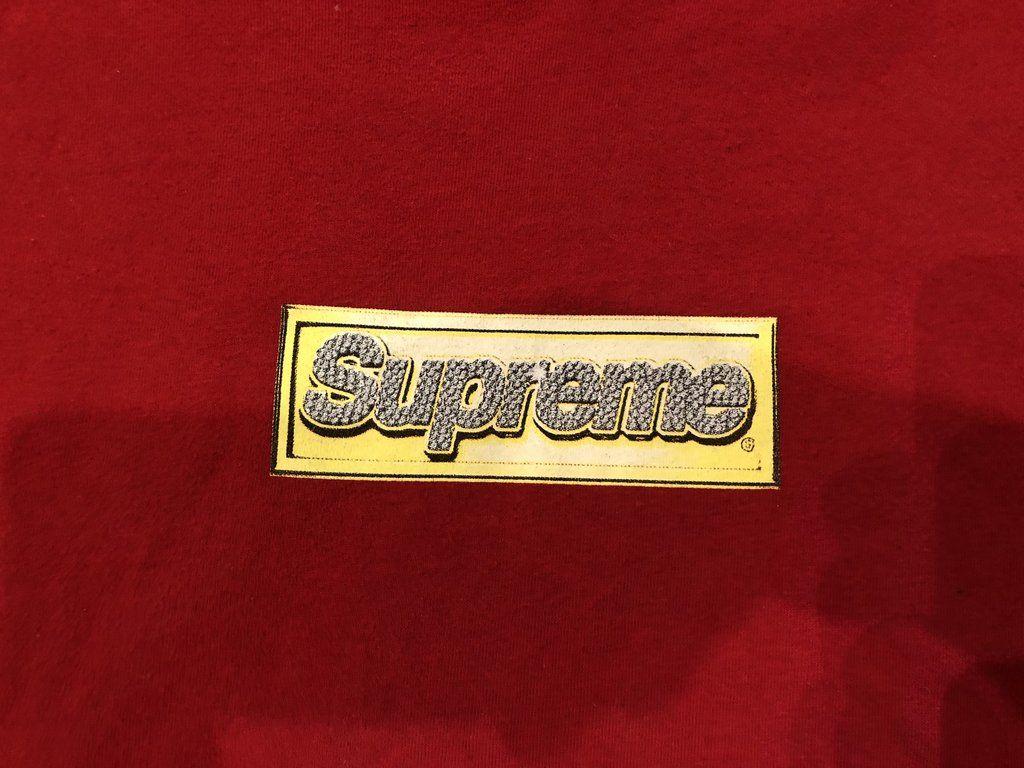 Supreme Bling Logo - Supreme Bling Box Logo Tee Red PO