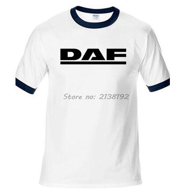 DAF Logo - DAF Trucks Man T Shirt Raglan Brand Clothing Car Brand Logo Homme T
