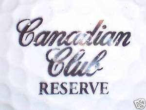 Canadian Club Logo - CANADIAN CLUB RESERVE WHISKY LOGO GOLF BALL BALLS