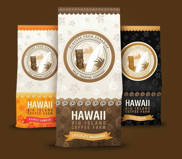 Hawaii Coffee Brand Logo - Hawaii Coffee package design by Gabor Jutasi, via Behance