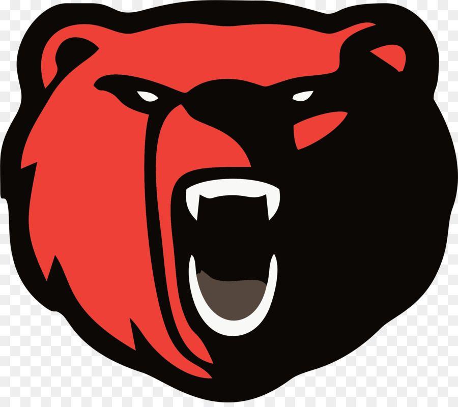 Red and Black Bears Logo - Polar bear Logo American black bear Chicago Bears - bear png ...