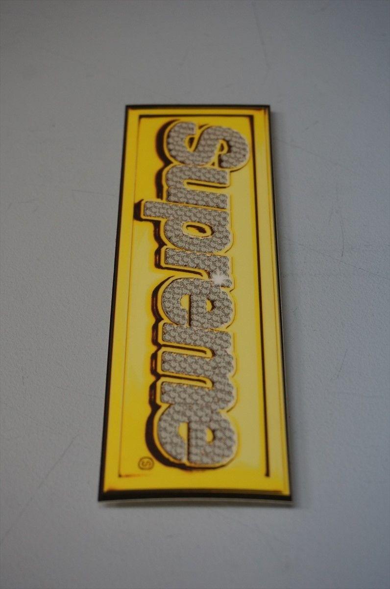 Supreme Bling Logo - Fools Judge: SUPREME Supreme Bling Logo Box sticker yellow | Rakuten ...