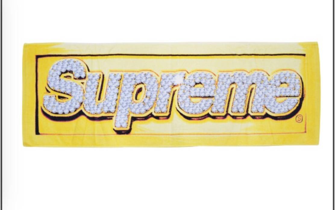 Supreme Bling Logo - Supreme “Bling” Hand Towel