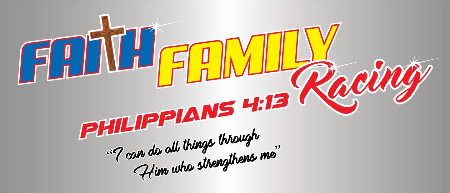 Family Racing Logo - Faith Family Racing Tail Banner - P3 Graphix
