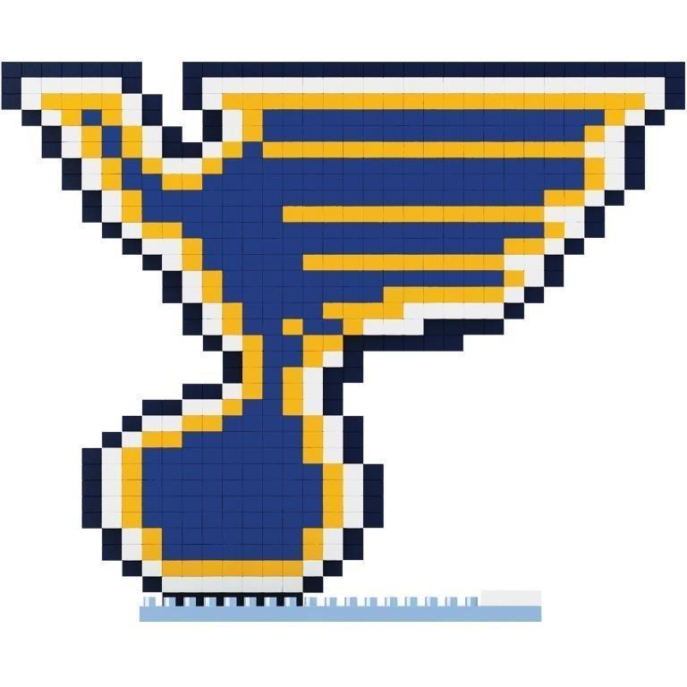 St. Louis Blues Hockey Logo - St Louis Blues NHL BRXLZ 3D Construction Puzzle Set - Logo