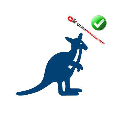 With a Blue Kangaroo Company Logo - Kangaroo Company Logo - Logo Vector Online 2019