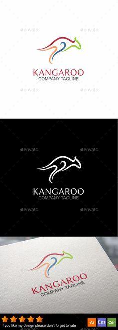 Kangaroo Company Logo - Best Kangaroo logo image. Kangaroo logo, Brochure template, Charts