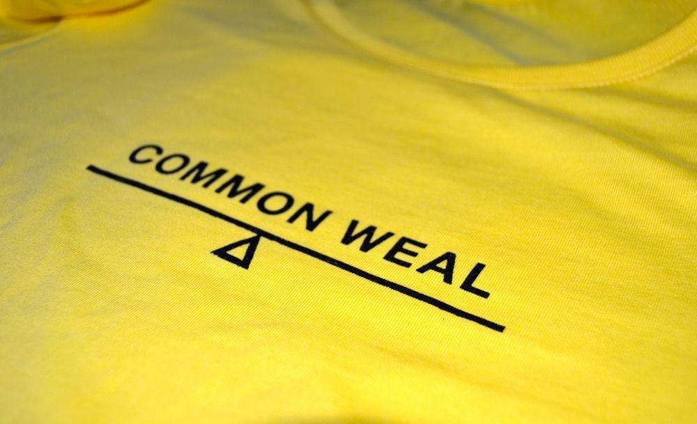Common Yellow Logo - Common Weal Logo Ladies Shirt. Yellow tees and Logos