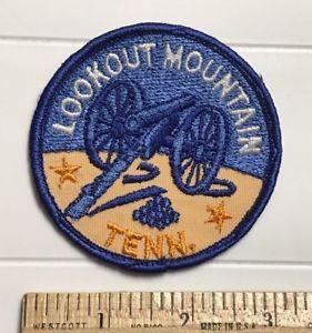 Tennessee Mountain Logo - Lookout Mountain Chattanooga Tennessee TN Cannon Logo Souvenir Patch