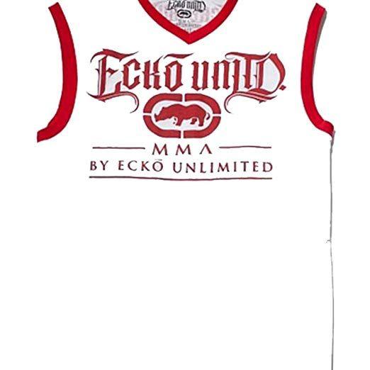 Ecko Unlimited Logo - Ecko MMA Core Logo Tank - White/Red at Amazon Men's Clothing store: