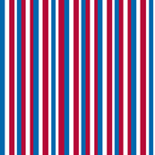 Red and Blue Stripe Logo - red white and blue fabric, wallpaper & gift wrap - Spoonflower