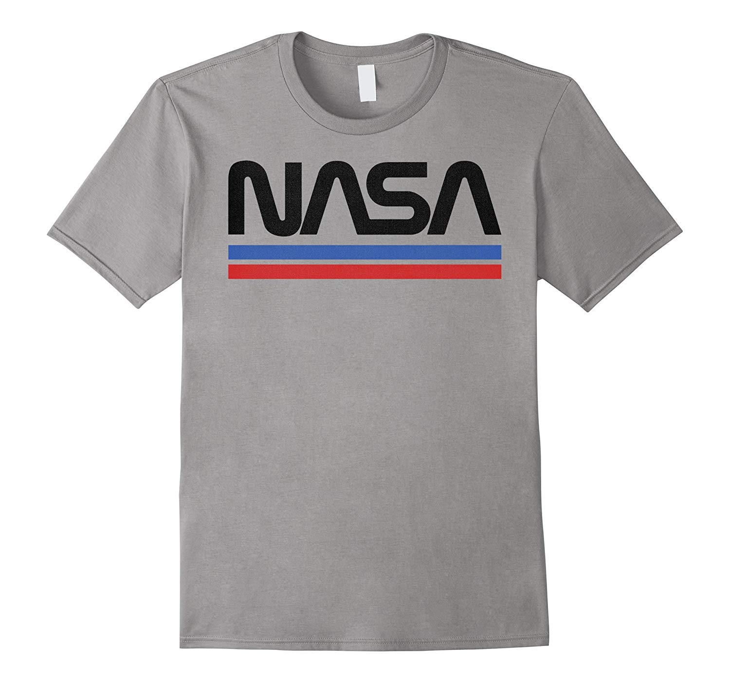 Red and Blue Stripe Logo - NASA Red Blue Stripe Minimal Logo Vintage Graphic T Shirt ANZ